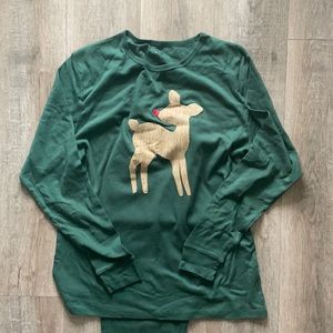 Adult Christmas holiday pajama set handmade Etsy boutique fam jam matching pjs